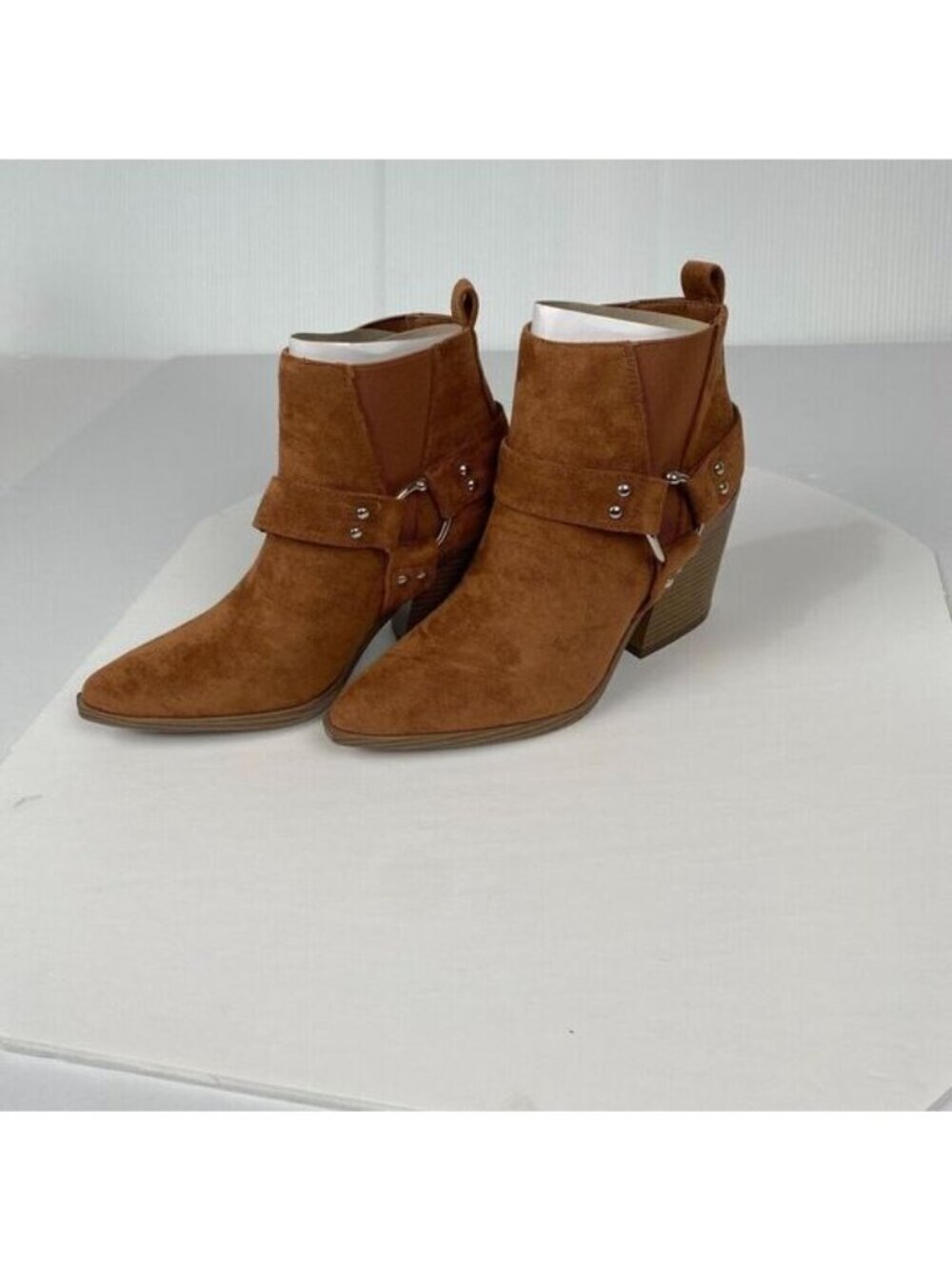 YOKI Women's Bootie Fashion Ankle Boots Goldie Harness Size 7.5 Muriel Rust New - Picture 3 of 15
